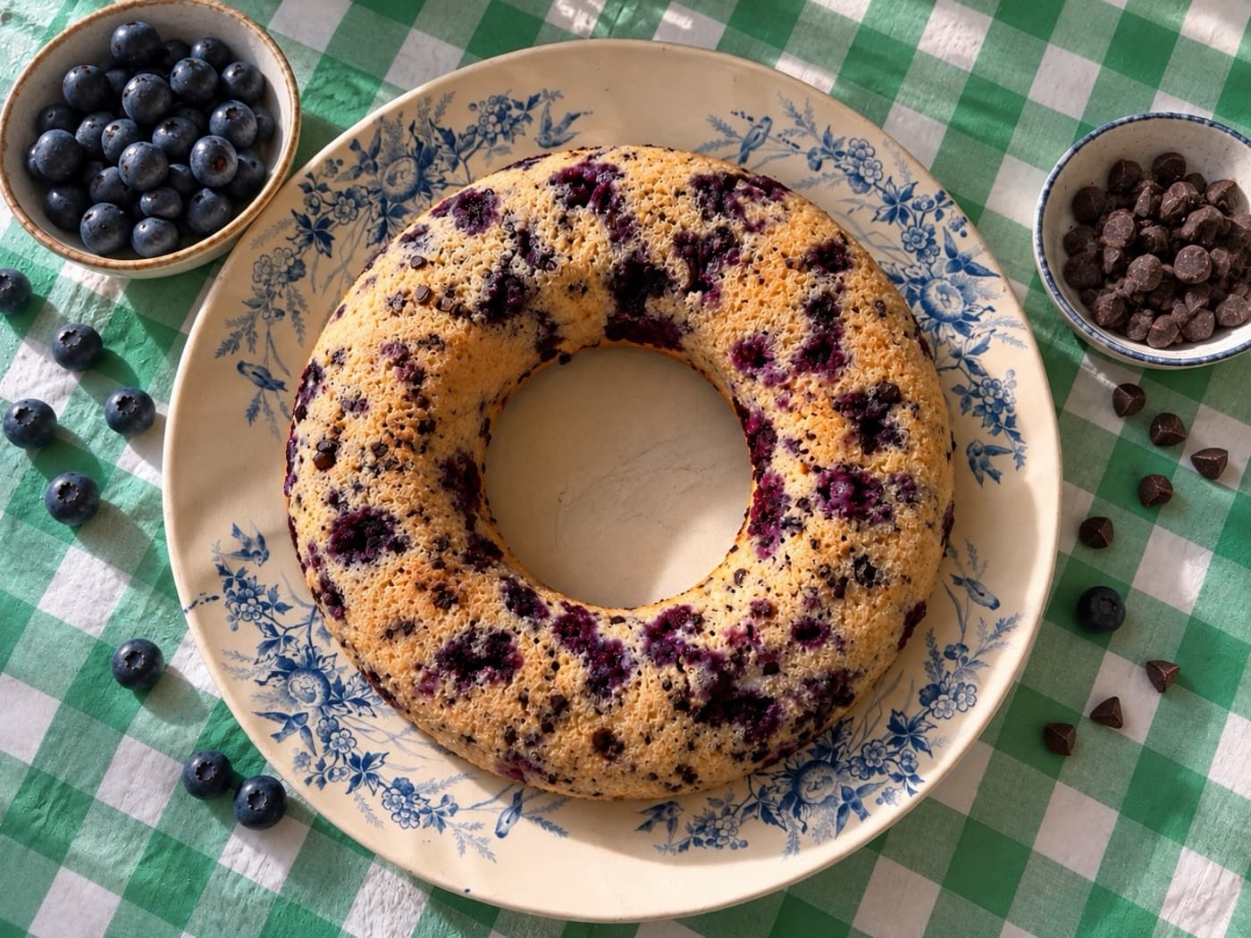 Blueberry Chocolate Chip Bundt Cake