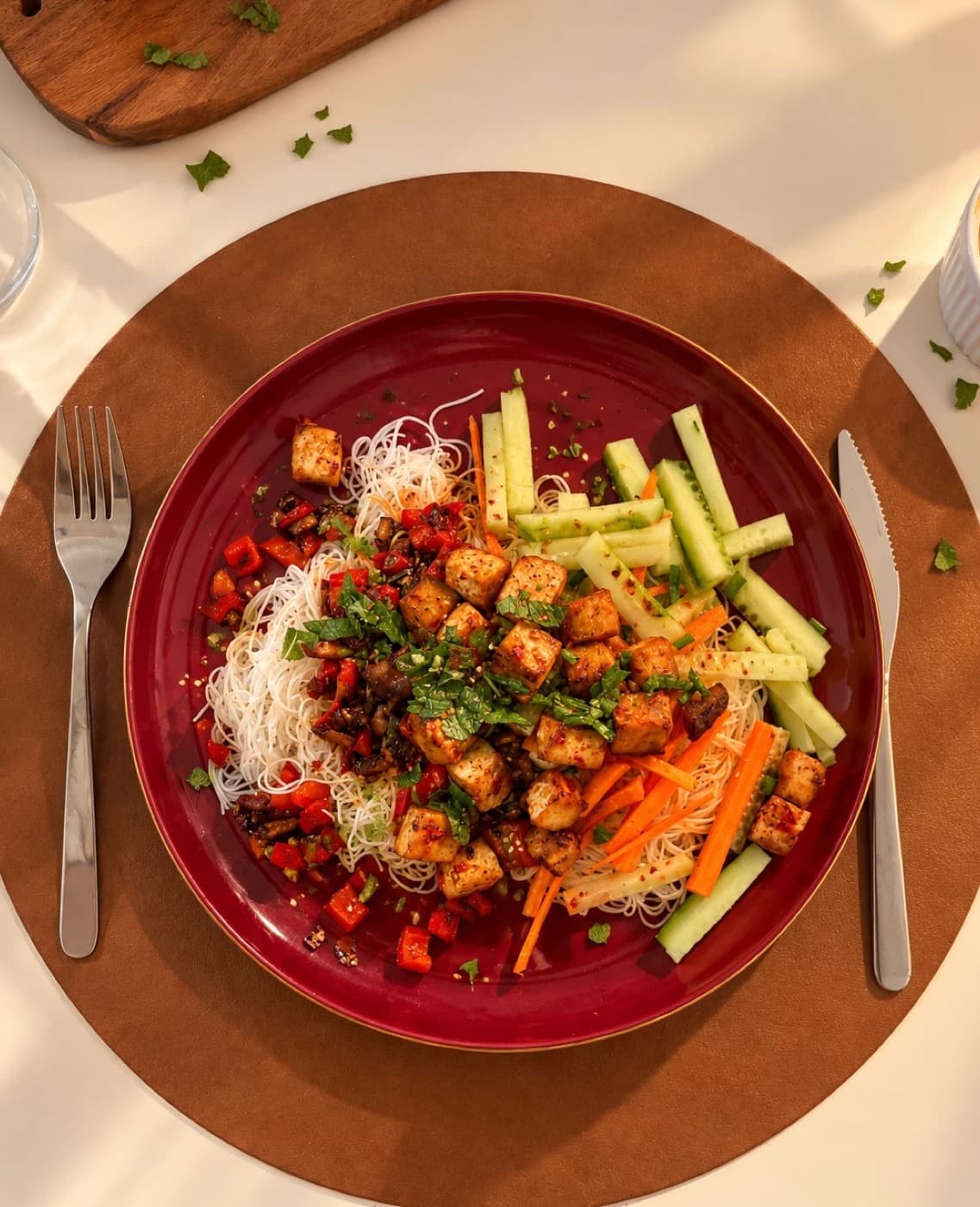 Crispy Tofu Vermicelli Bowl