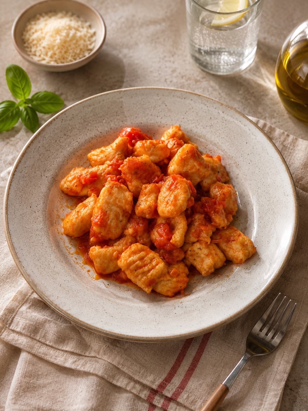 Homemade Gnocchi with Tomato Sauce