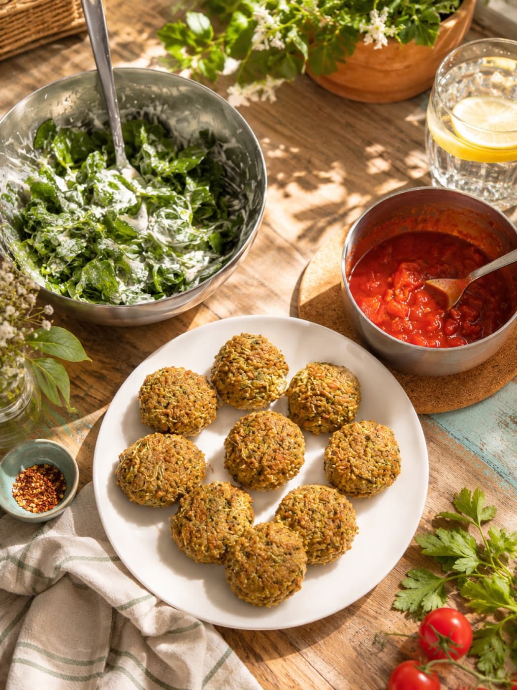 Baked Quinoa Zucchini Patties